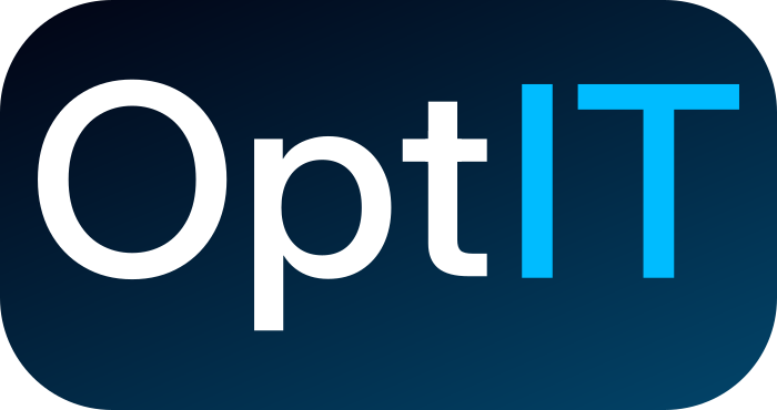 OptIT logo – spesialist på systemintegrasjon mellom CAD, CAM, ERP og AI-løsninger